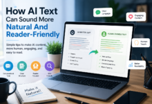 Natural AI writing concept showing human-friendly content editing and readability improvements